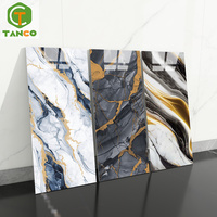 Papier Peint Adhésif 3D Effet Marbre Doré Motif Carrelage Mural Pour Salle de Bain Prix Usine