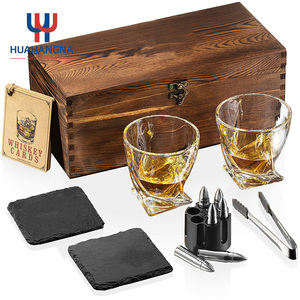 2022วิสกี้หินชุดของขวัญ2แพ็คที่กำหนดเอง10ออนซ์วิสกี้ชุดแว่นตาที่มี6สแตนเลสกระสุนหนาว - Product Image 3