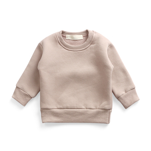 Bộ đồ thể thao nỉ unisex màu trơn phong cách mới, bộ đồ hai mảnh thoải mái, bộ quần áo mùa đông cho bé trai - Product Image 4