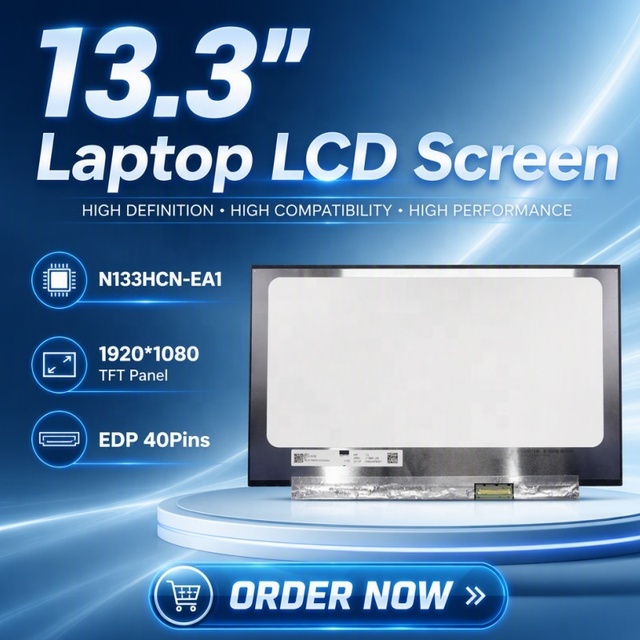 13.3" N133HCN-EA1 Laptop LCD Display New Replacement 1920*1080 TFT Panel EDP 40Pins Non-Touch 90-Day Warranty