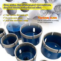 Foret diamanté à segments diamantés préformés, fileté pour meuleuse d'angle, carrelage, porcelaine, granit, outils Johnson