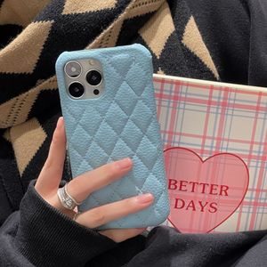 Shanhai 15 14 13 12 16 Pro Max 11 Mini XR 7 8 SE sang trọng hình học vải thiều mô hình da trường hợp điện thoại - Product Image 5