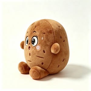 Customized Cute Potato Plush Toy, Soft Brown Vegetable Stuffed Animal, Adorable Fluffy Potato Plushie Pillow for Kids & <b>Room</b> - Product Image 3