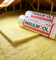Couverture en laine de verre INSULWOOL, emballage OEM, support avec feuille métallique, certifiée ASTM pour applications CVC, protection thermique ignifuge A1