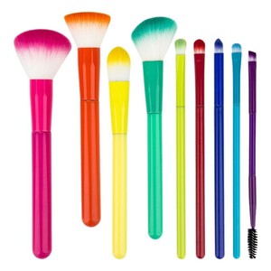 Brocha de maquillaje facial Cerdas sintéticas Brocha de maquillaje para polvo, bronceador, resaltado, contorno, colorete, ojo, ajuste - Product Image 1