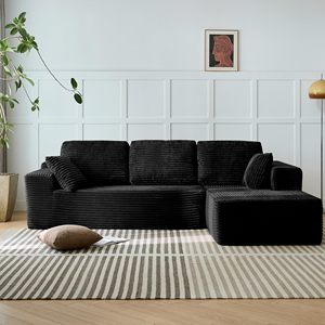 Canapé sectionnel convertible en L, mobilier de salon moderne, emballage sous vide en boîte, vente en gros - Product Image 4