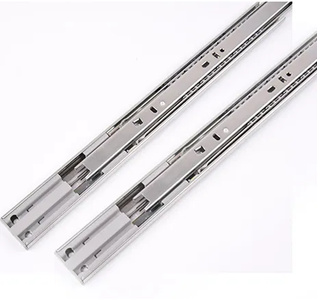 Push open cheap soft close drawer slides 45mm iron telescopic channel soft close drawer slide 0.8mm