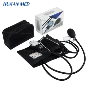 HUAAN vente en gros tensiomètre manuel Esfigmomanometro BP tensiomètre machine sphygmomanomètre anéroïde avec stéthoscope