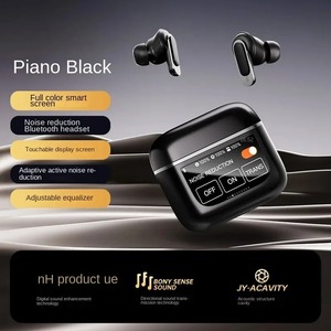 V8 Earphone LED Full-<strong>color</strong> Touch Screen Hifi ANC Tws Wireless Earphones BT Calling Headphones Noise Cancelling Sport V8 <strong>Earbuds</strong> - Product Image 4