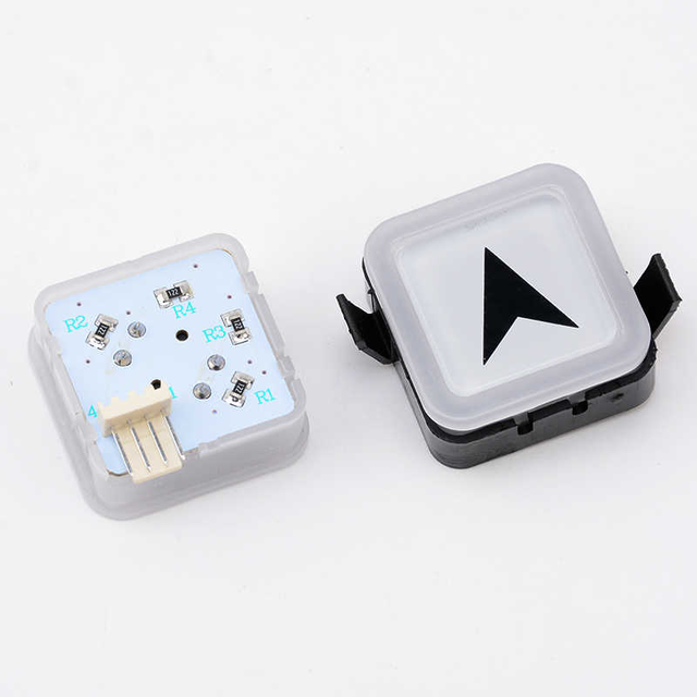 DC24V Elevator Button Bs34c Outbound Call Button 32.5*32.5mm Light Square Button