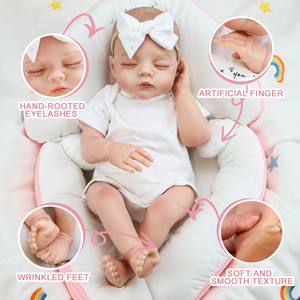 Poupées Reborn en Silicone et Vinyle pour Nouveau-nés, 45 cm, Corps en Tissu, Poupées Reborn Réalistes en Vinyle, Jouet pour Filles, Vente en Gros - Product Image 2