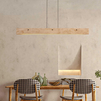 Lampe d'ambiance en pierre de grotte jaune, style minimaliste, lampe suspendue allongée pour salle à manger, comptoir de bar et salon