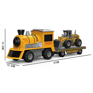 QS Promotional Gift Kids <strong>Engineering</strong> Car Toys 4 Style Plastic Friction <strong>Simulation</strong> <strong>Model</strong> Train Trail Toys for Children Gift - Product Image 6
