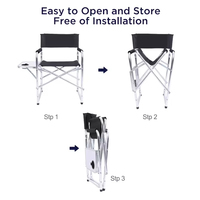 Fabricante de Sillas Ultraligeras, Sillas de Director Plegables de Aluminio Personalizadas, Silla Portátil de Maquillaje para Campamento