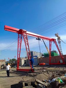 เครนโครงเหล็กเดี่ยวแบบแกนเดี่ยวมาตรฐาน ISO ขนาด 1-20 ตัน ปรับระยะได้ 7-30 เมตร สำหรับคลังสินค้า/ท่าเรือ ยกของน้ำหนักเบา - Product Image 3