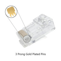 Ethernet altın kaplama RJ 45 konektörü ağ kablosu için Cat5 Cat5e 8P8C UTP RJ45 modüler fiş geçer