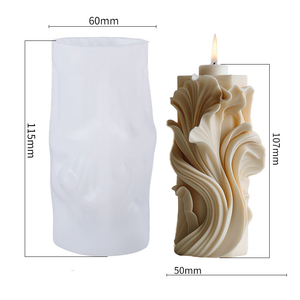 Nouveau design, style européen, moules à bougies en silicone en gros, logo personnalisé, écologiques, sans BPA, aromathérapie, bougies pour la maison - Product Image 2