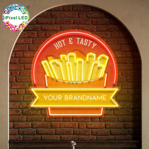 Letrero de neón Led acrílico con letras de impresión Uv, letrero de neón para restaurante montado en la pared, tienda, letrero de neón para decoración, logotipo personalizado - Product Image 1