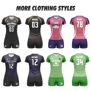 Tenues de volley-ball personnalisées à séchage rapide avec impression par sublimation pour femmes et jeunes équipes, ensembles d'uniformes de volley-ball sans manches pour l'entraînement sur la plage Wv69 - Product Image 4