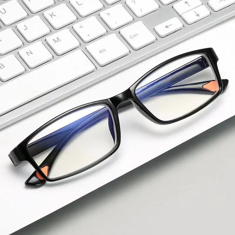 Glasförmige Werbung Herren Damen Presbyopische Brille Kunststoff-Lesegrill Sicherschutzbrille Großhandel billige Lesebrille dünn