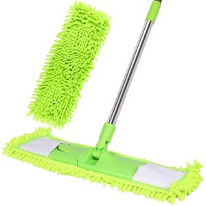 Economico Multi colori lungo <span class=keywords><strong>40cm</strong></span> manico ciniglia spazzata polvere magica microfibra mocio piatto per la pulizia del pavimento a secco bagnato - Product Image 2