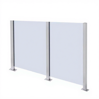 Balustrade verticale en acier inoxydable 304 et aluminium au design moderne, sans perçage, résistante à la rouille, pour villas, hôtels, escaliers et balcons