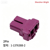 Connecteur de câblage femelle 2 broches TE 1-1376388-2 d'origine de haute qualité pour accessoires et bornes de connecteurs d'équipements électriques