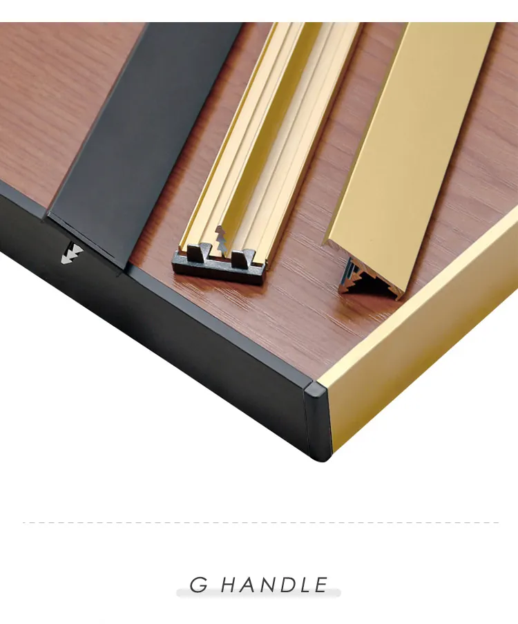 Aluminium Edge Trim Cabinet T shape Aluminum strip trimes Profile Edge ...
