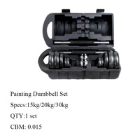 Ensemble d'haltères et de barres réglables en acier W02809 50KG 55KG pour la musculation en salle de sport