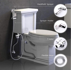 Ensemble de pulvérisateur de bidet de toilette de haute qualité 304 pulvérisateur de toilette de bidet à main en acier inoxydable pour la salle de bain propre