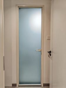 Porte battante manuelle ultra-mince <span class=keywords><strong>RG45</strong></span>, étanche, insonorisée, anti-poussière, finition minimaliste, moderne, en alliage d'aluminium, sans rupture de pont thermique - Product Image 2