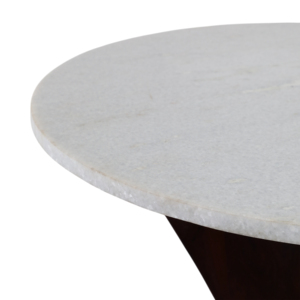 Elegante Tavolino d'Appoggio con Piano in Marmo Lucido e Base a Croce, Arredamento Moderno per Camera da Letto - Product Image 6