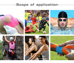 Bán Buôn Nhiều Màu Biểu Tượng Tùy Chỉnh In K Thể Thao Kinesiology Thể Thao Không Thấm Nước Kinesiology Băng Thể Thao Cơ Bắp Băng - Product Image 4