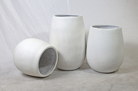 Pot dan Wadah Tanaman Fiberglass Besar untuk Dalam Ruangan, Tahan Lama, Ramah Lingkungan, Warna Dapat Disesuaikan, Dekoratif, dan Bergaya Vintage