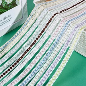 Pita katun warna-warni Trim kain renda kepang pola geometris tambahan DIY hiasan kepala bordir untuk tas dan grosir - Product Image 3