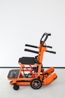Chariot électrique pour fauteuil roulant, monte-escaliers, capacité 159 kg, type assis-débout, batterie lithium, chenilles, télécommande, équipement médical