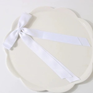 Grands nœuds pour cheveux pour filles, barrettes à <span class=keywords><strong>clip</strong></span> avec long ruban en satin, nœuds de couleur unie, épingles à cheveux - Product Image 5
