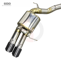 Système d'échappement Catback et Downpipe droit en titane argenté SD pour BMW M5/M6 F10/F06 F12 F13 4.4T V8 2011-2016 Tuning Exhaust