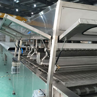 Machine à enrober automatique pour gaufrettes au chocolat, machine à enrober au chocolat pour rouleaux aux œufs, machine à enrober au chocolat pour gâteaux et tartes