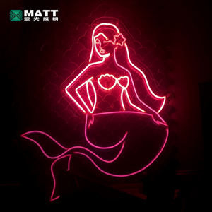 Personalizado Sea Maid Mermaid <span class=keywords><strong>Neon</strong></span> <span class=keywords><strong>Sign</strong></span> Sexy Girl Oceano Princesa Led Night Light para Quarto Kids Room Decor Wall Art/Presente/Party Home - Product Image 2