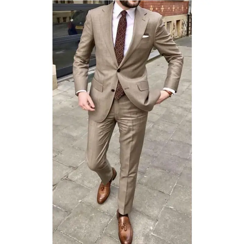 Blazer masculino com botões, jaqueta casual e noivo, fantasia de 2 peças, blazer para homens, tuxedos, casamento, calça 2021