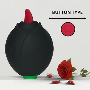 2 In 1 gül yalama dil vibratör seks oyuncakları gül oyuncaklar seks mikrofon seks oyuncak kadınlar için - Product Image 4