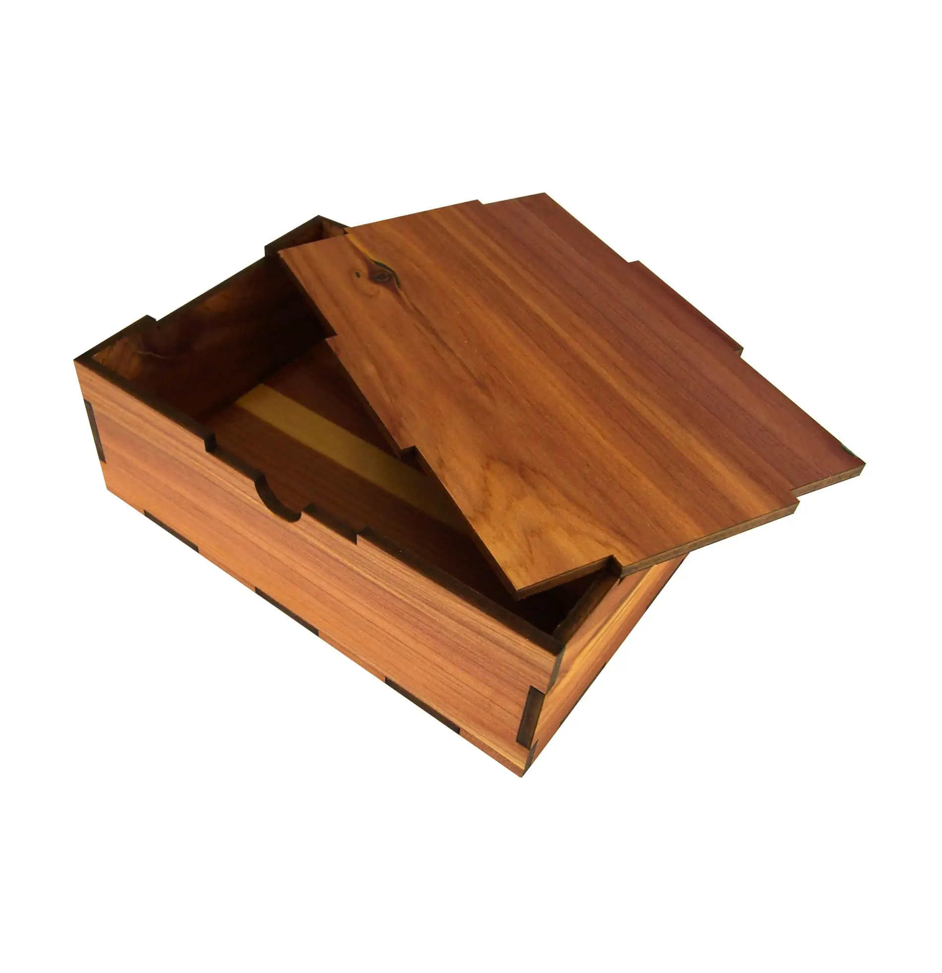 Memoria di nozze in legno artigianato regalo di vino scatola di frutta secca scatola vuota dimensioni 3X6 4x6 pollici con coperchi scorrevoli per i ricordi