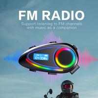 Casque de moto avec interphone K18, étanche IP65, portée de 500 m, système de communication audio pour casque, intercomunicador