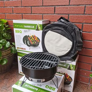 Portable Mini charbon de bois BBQ four pliable fer extérieur BBQ gril ménage petit Barbecue four avec sac de glace - Product Image 3