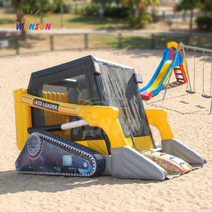 WINSUN Popular Castillo Hinchable de PVC Duradero e Impermeable con Tobogán, Parque de Diversiones, Trampolín, Certificado CE, Sin Plomo, Ignífugo - Product Image 1