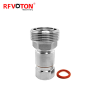 Connecteur coaxial RF LDF4-50A, prise femelle DIN 7/16 L29, à vis de serrage en laiton 1/2 pouce, pour câble d'alimentation en mousse, fourni par l'usine