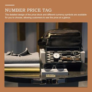 Etichetta per Prezzi in Lega di Zinco, Espositore di Lusso Riutilizzabile con Simbolo Monetario Personalizzato, Accessorio per Negozi di Lusso - Product Image 4