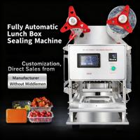 Machine de remplissage et de scellage rotative à haute efficacité, machine de scellage automatique rapide pour les boissons au thé à bulles et les canettes, pour les magasins à fort trafic