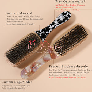 LOGO personalizzato 3000 + colori spazzole per barba double face da uomo doppio uso barba capelli pulizia suino criniera faggio legno spazzola - Product Image 5